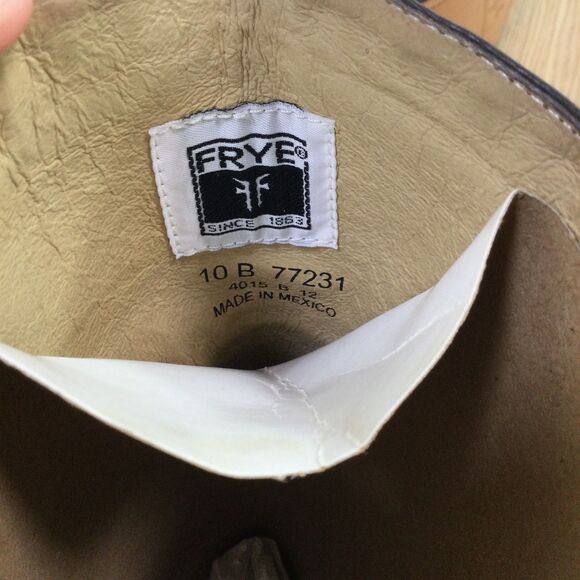 FRYE Womens Jane 14L Stitch AFG Leather Casual Dress Boot Dark Brown Size 10 NWB - Picture 12 of 14